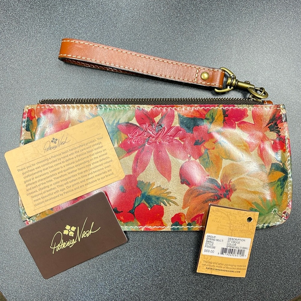 Patricia Nash Spring Multi ST Croce Wristlet